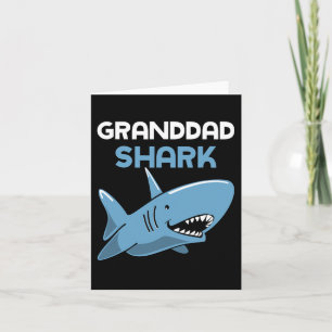 Granddad Shark Cool Funny Family Opa Karte