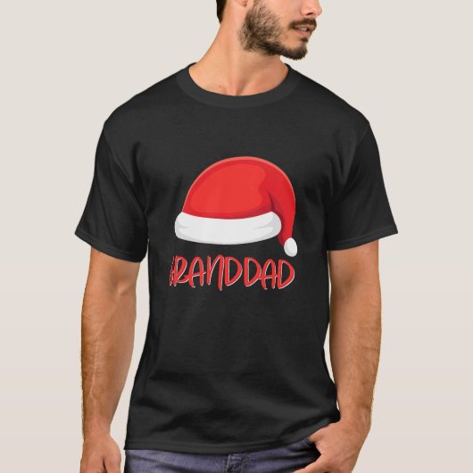 Granddad Weihnachtsmannmütze Matching Family Chris T-Shirt (Vorderseite)