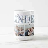 Granddad Wir Liebe Sie 4 Foto Collage Kaffeetasse (Mittel)