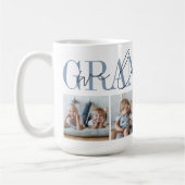 Granddad Wir Liebe Sie 4 Foto Collage Kaffeetasse (Links)