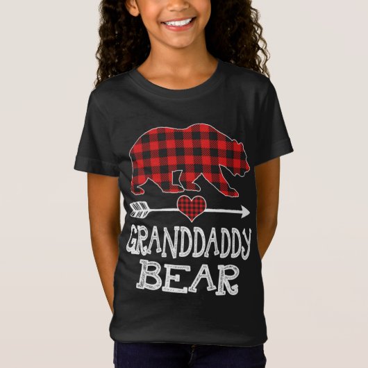 Granddaddy Bar Christmas Pajama Red Kariert Buffal T-Shirt (Vorderseite)