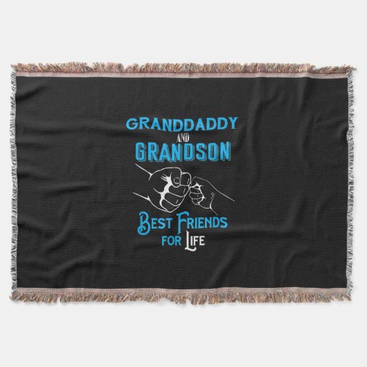 Granddaddy & Grandson Beste Lebensfreunde Decke (Vorderseite)