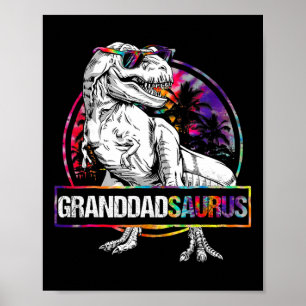Granddadsaurus Dinosaur Opa Saurus Passendes T Poster