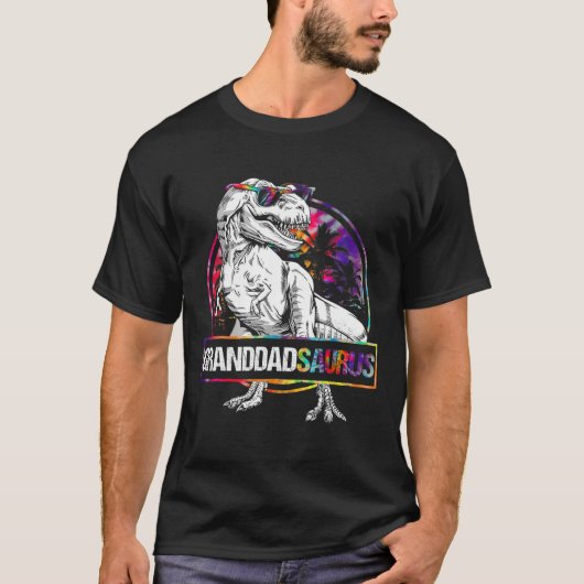 Granddadsaurus Dinosaur Opa Saurus Passendes T T-Shirt (Vorderseite)