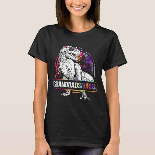 Granddadsaurus Dinosaur Opa Saurus Passendes T T-Shirt (Vorderseite)