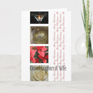 Granddaugher & Ehefrau Frohe Weihnachtskollektion Feiertagskarte