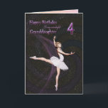 Granddaughter age 4, Ballerina birthday card Karte<br><div class="desc">In Beautiful Ballerina Dancing haben wir Birthday card for a Granddaughter</div>