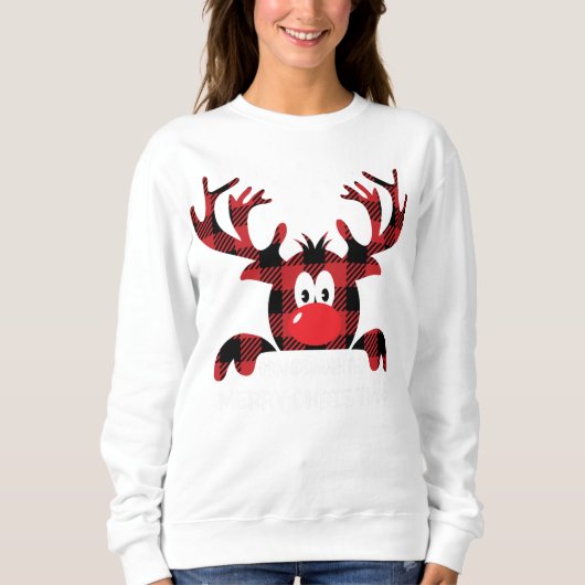 Granddaughter Always be yourself Reindeer Santa Ha Sweatshirt (Vorderseite)