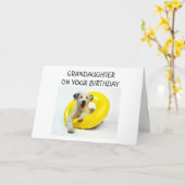 GRANDDAUGHTER AM GEBURTSTAG KARTE (Gelbe Blume)