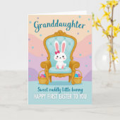 Granddaughter Easter Bunny Card Karte (Gelbe Blume)