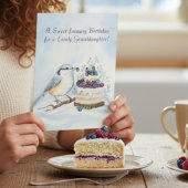 Granddaughter Happy January Birthday Birds Karte