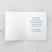 Granddaughter High School Graduat Custom Name Year Karte (Innenseite)