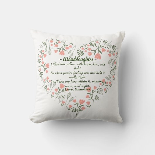 GRANDDAUGHTER PILLOW KISSEN (Vorderseite)