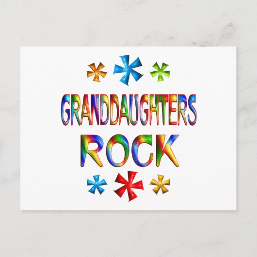GRANDDAUGHTERS ROCK POSTKARTE (Vorderseite)