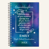 Granddaugter High School Graduate Name Year Notizblock (Vorderseite)