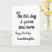 **GRANDDAUGTER** SIE SIND EINE KLEINE "BIRTHDAY"-K KARTE (Gelbe Blume)
