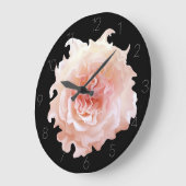 Grande Horloge Ronde Rose ébouriffée Große Wanduhr (Winkel)