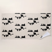 Grande Serviette de Plage & Bain - Dual Face Strandtuch (Vorderseite)