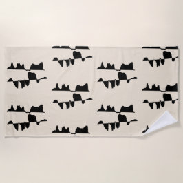 Grande Serviette de Plage & Bain - Dual Face Strandtuch