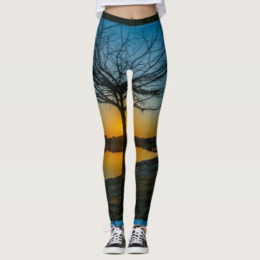 Grande Stream Landscape, Flores, Uruguay Leggings (Vorderseite)