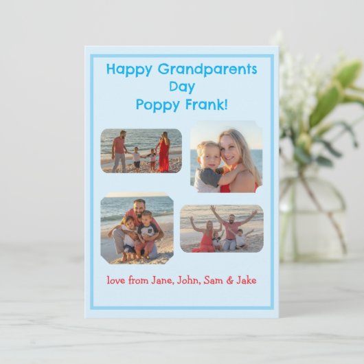 Grandeliertag für das blaue FOTO (Stehend Vorderseite)