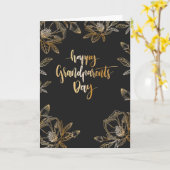 Grandeltern Day Floral Foto Card Karte (Gelbe Blume)