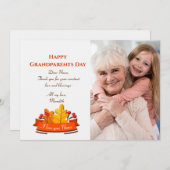 Grandeltern Day Foto Grußkarte Feiertagskarte (Vorne/Hinten)