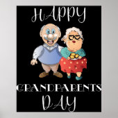 Grandeltern Day Sign Poster (Vorne)