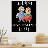 Grandeltern Day Sign Poster (Küche)
