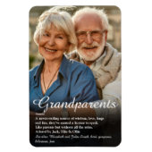 Grandeltern Foto Fun Quote Definition Magnet (Vertikal)