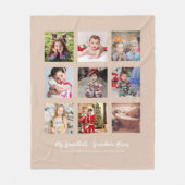 GRANDELTERN FOTO GIFTS - Peach Fleecedecke (Vorderseite)