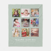 GRANDELTERN FOTO GIFTS - Sage Green Fleecedecke (Vorderseite)