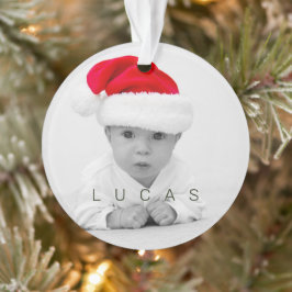 Grandeltern Joan Foto Monogram Holiday Ornament