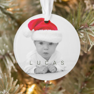 Grandeltern Joan Foto Monogram Holiday Ornament