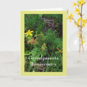 Grandeltern Jubiläumsgrinskarte Karte (Gelbe Blume)