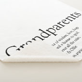 Grandeltern Modern Black and White Fun Zitat Sherpadecke (3/4)