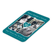 Grandeltern Valentine Personalisiert Instagram Gri Magnet (Linke Seite)