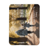 Grandelterntag Grandma Spaziergang im Park Magnet (Vertikal)