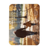 Grandelterntag Grandpa Wandern im Park Magnet (Vertikal)