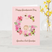 Grandelterntagkarte vom Baby Girl Karte (Gelbe Blume)