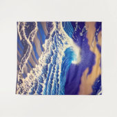 Grandeur des Blauen Meeres Wandteppich (Vorderseite (Horizontal))