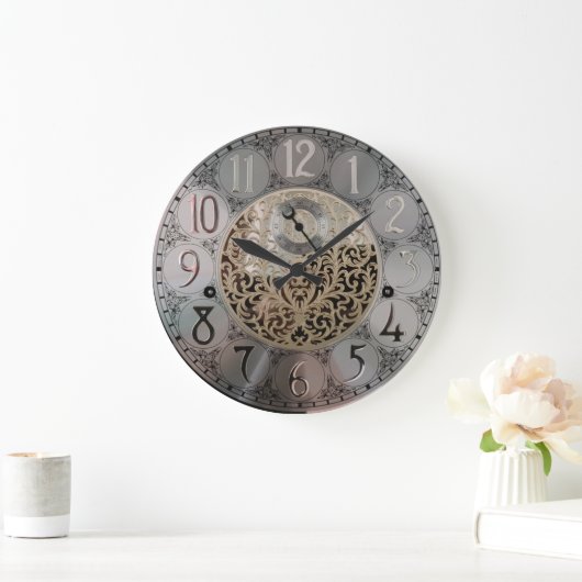 Grandfather Acrylic Wall Clock Große Wanduhr (Zuhause)