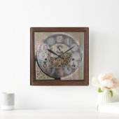 Grandfather Acrylic Wall Clock Quadratische Wanduhr (Zuhause)