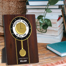 Grandfather Clock Greatest Father of all Time Fotoplatte