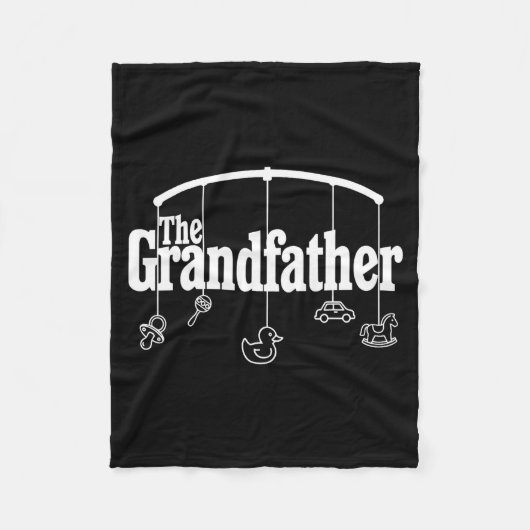 Grandfather Funny Quote Design For Grandpas Fleecedecke (Vorderseite)