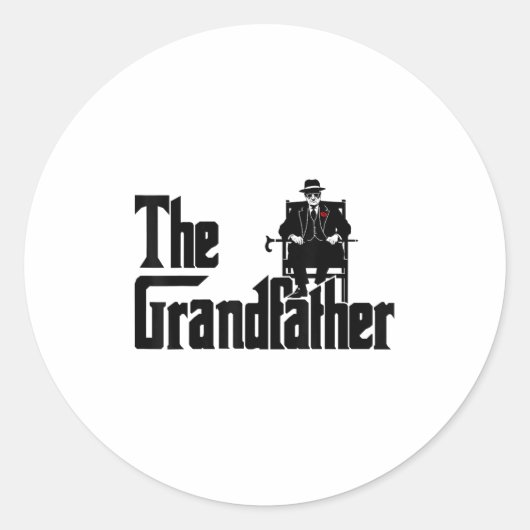 Grandfather Funny Quote Design For Grandpas Runder Aufkleber (Vorderseite)