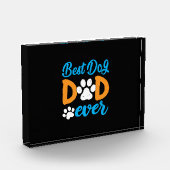 Grandfather Gift | Best Dog Dad Ever Fotoblock (Links)