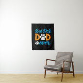 Grandfather Gift | Best Dog Dad Ever Wandteppich (Beispiel)