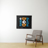 Grandfather Gift | Best Dog Dad Ever Wandteppich (Beispiel (Horizontal))