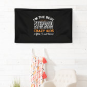 Grandfather Gift | I Am The Best Step Dad Banner (Insitu)